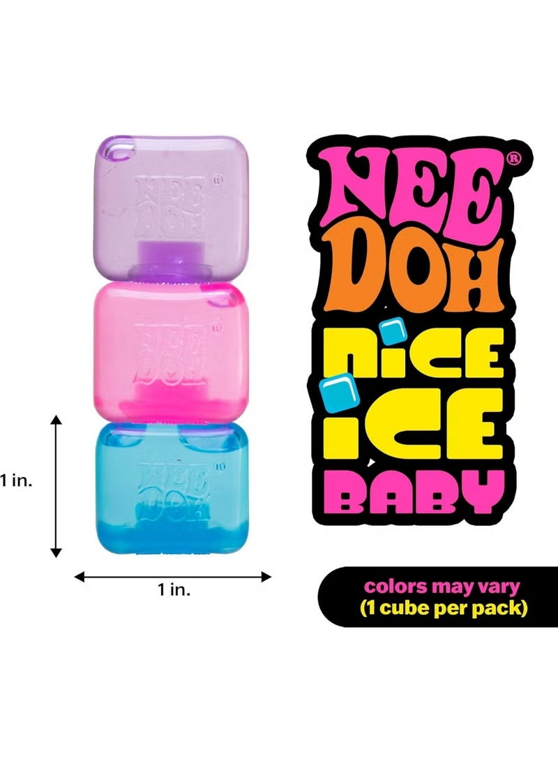 Needoh Schylling NeeDoh Nice Ice Baby - Sensory Squeezable Toy - Super Sturdy and Comfortable to Squeeze - 1.25 Inch Wide - Random Color (1 Piece) (Purple) - Image 3