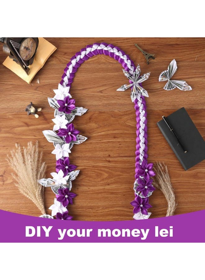 TFTAFAN TFTANFAN Graduation Flower Lei Hawaiian Floral Necklace for Graduation Ceremony Graduation money lei Gift for Women Men, standard, Nylon, No Gemstone - Image 5