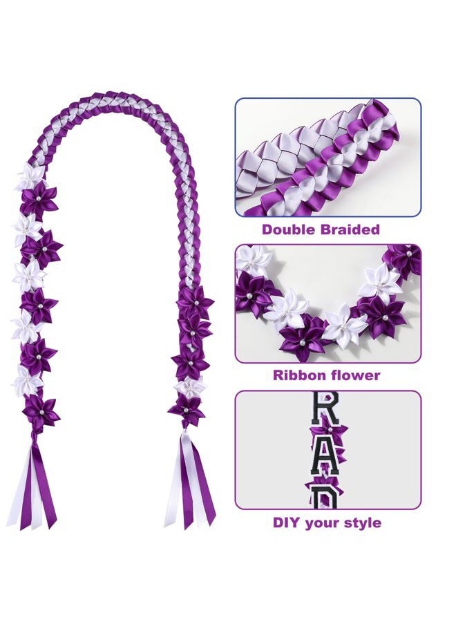 TFTAFAN TFTANFAN Graduation Flower Lei Hawaiian Floral Necklace for Graduation Ceremony Graduation money lei Gift for Women Men, standard, Nylon, No Gemstone - Image 3