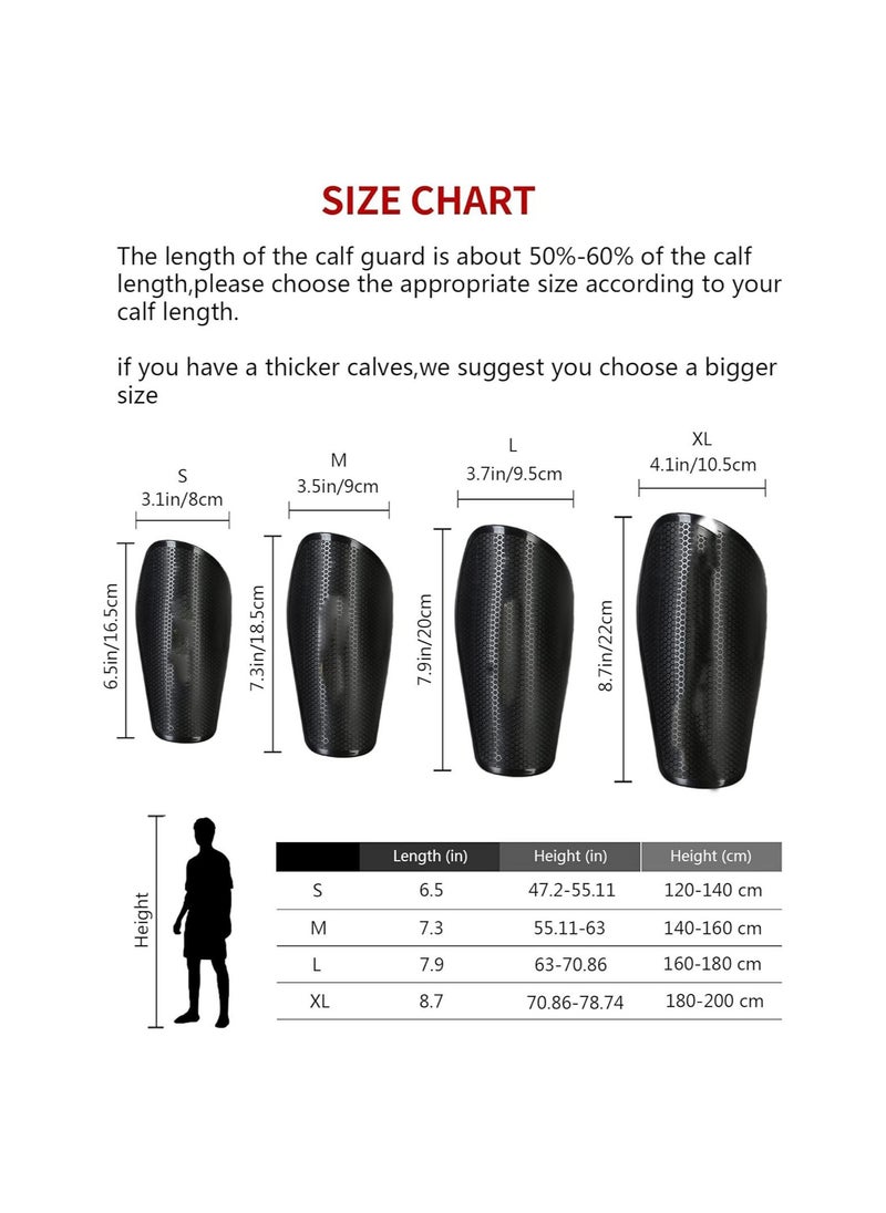 SYOSI - Soccer Shin Guards for Kids Adults Incl, Thickly Padded Inside, Sleeves with Optimized Insert Pocket, Protective Soccer Equipment for Boys Girls Men(A Pair)(L) - Image 1