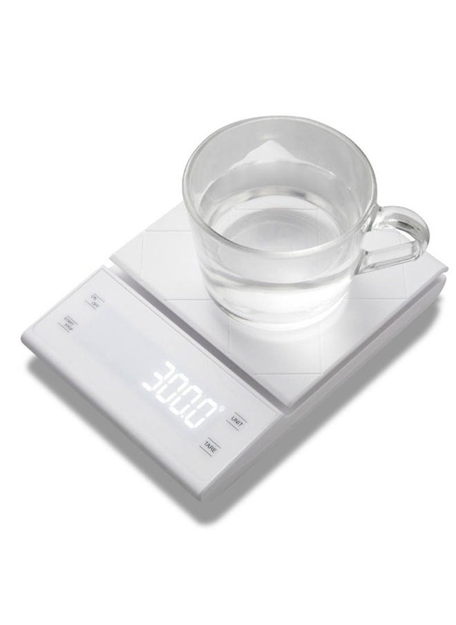 MITOYO - Digital Coffee Scale - LED Electronic Kitchen Scale - Food Scale - USB Rechargeable - 5kg/0.3g - Image 1