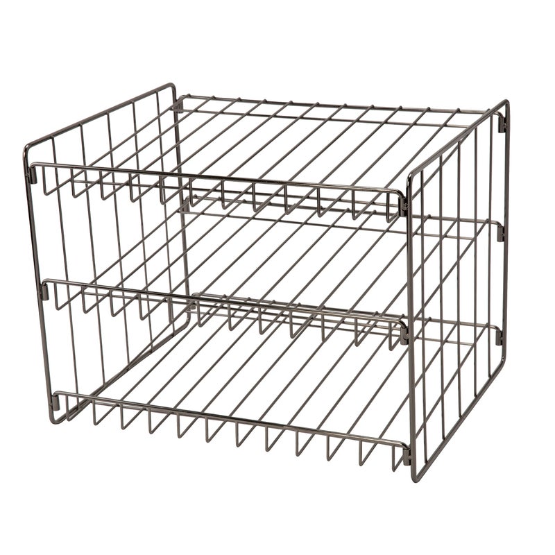 Kitchen Details 3 Tier Can Organizer | Canned Food Storage Rack | Kitchen Cabinet and Pantry Organization | Holds 36 Cans | Space Saving | Onyx - Image 1
