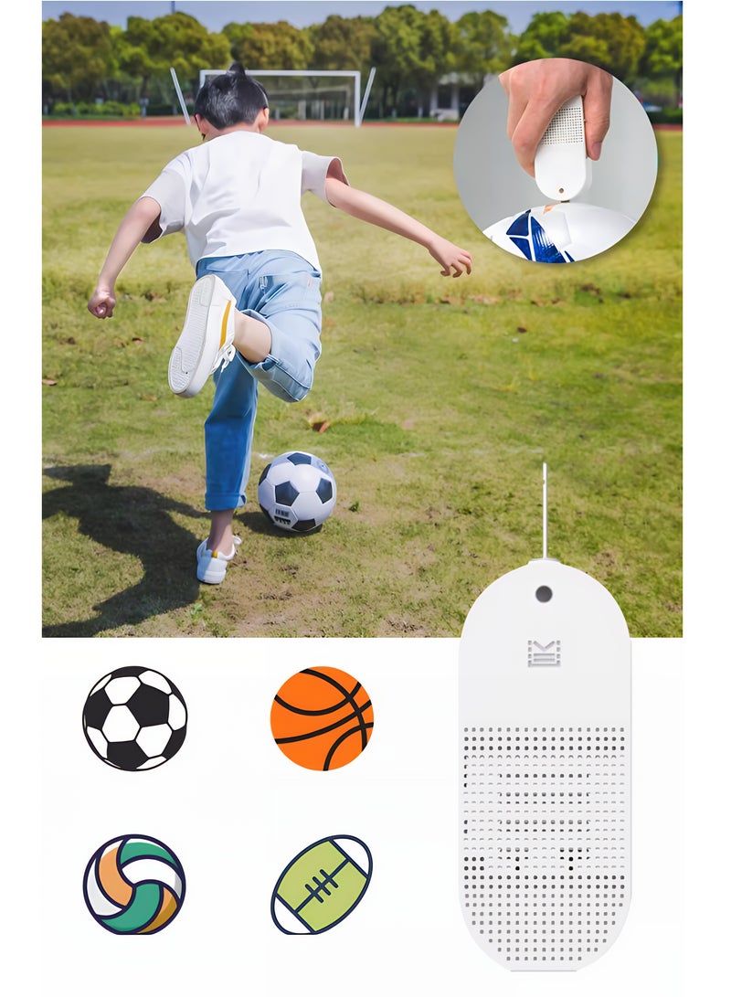 مضخة هواء محمولة صغيرة (منفاخ هواء كوره) – مضخة نفخ وشفط متعددة الاستخدام لكرة السلة وكرة القدم والكرة الطائرة، مناسبة لأكياس السفر المفرغة من الهواء، قابلة للشحن عبر USB، مع 4 إبر للكرات و1 فوهة تفريغ - Image 1