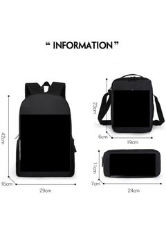 Generic Anime cartoon Dragon Ball large capacity backpack for primary and secondary school students, backpack, shoulder bag, pencil case, 3-piece set for both men and women  - Image 2