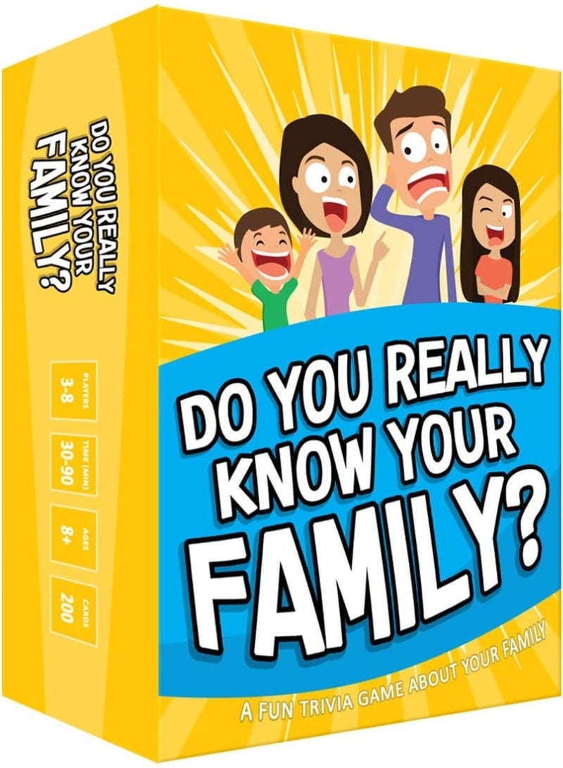 ST ZONE Do You Really Know Your Family Card Game for Kids and Adults, Family Fun Card Games for Boys and Girls Ages 8 and Up - Image 1