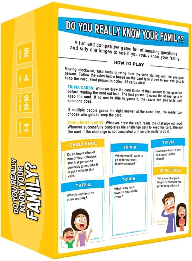 ST ZONE Do You Really Know Your Family Card Game for Kids and Adults, Family Fun Card Games for Boys and Girls Ages 8 and Up - Image 5