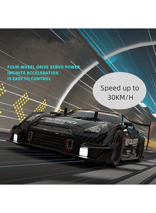 1:14 RC Drift Car 2.4GHz 4WD LED Lights 20+KM/H High Speed Remote Control Car, Infinitely Variable Speed Drift Car Toys for Adults and Kids  - Image 4