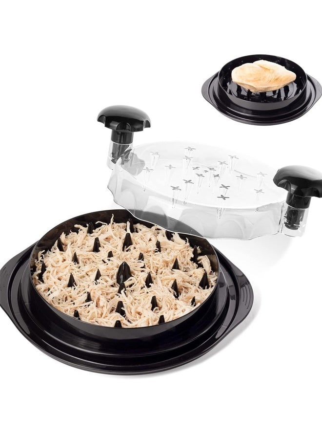 HOMESTAR Chicken Grinder for Chicken Breast Grinder with Visible Meat Shredder Machine, Strong Anti-Slip Strip, Ergonomic Handle, BPA Free  Easy to Clean (Black) - Image 1