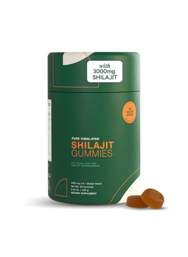 ShilaVigor Shilajit Gummies with KSM-66 Ashwagandha – 3.5x Bioavailability & Enhanced Absorption – Energy, Focus & Vitality Support - Image 2
