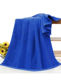 MAXQON Beach Towel - 100% Cotton 600 GSM Over Sized (90x180cm), Highly Absorbent Bath Sheet For Pool, Beach, Fitness, Sports, Yoga, Color-Blue  - Image 2