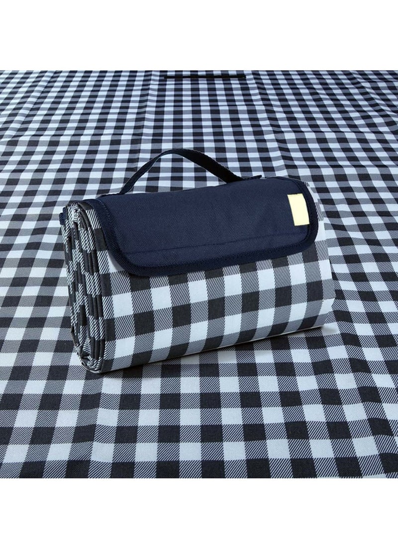 Hihonor Outdoor Picnic Blanket, Foldable Waterproof Sand Beach Mat, Large 80x60in Beach Camping Hiking Travel Family Concerts Portable Beach Blankets  - Image 1