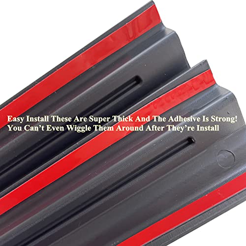 YOCTM حراس باب YOCTM ABS TJ لحماية حواف الأبواب مجموعة حراس المدخل لسيارة جيب رانجلر TJ 97-06 ملحقات داخلية حماية كاملة مجموعة حراس حواف الأبواب بديل، 2 قطعة/مجموعة - Image 5