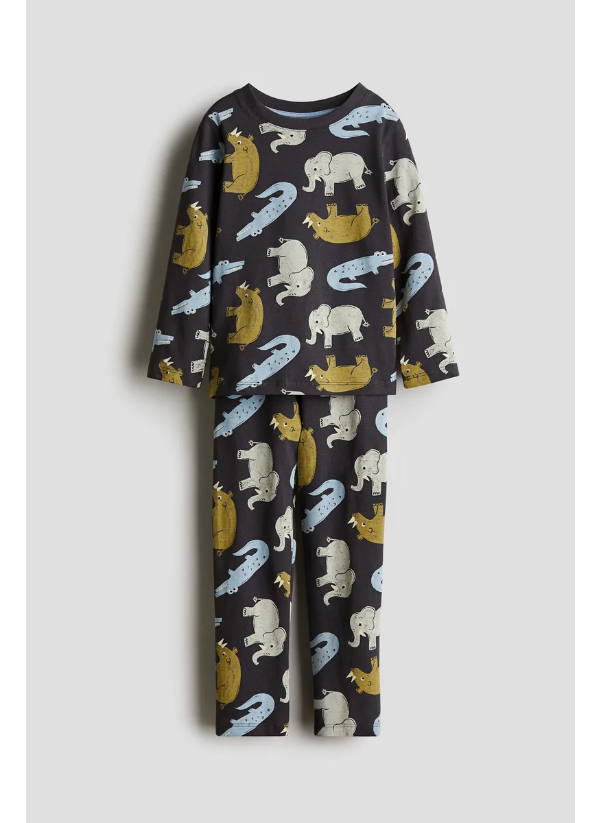 H&M Patterned Jersey Pyjamas