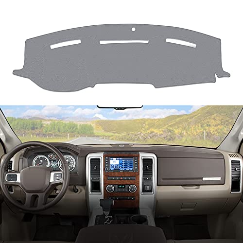 BERKSYDE Dashboard Dash Cover Mat Carpet Compatible with 2010-2014 Dodge Ram 1500 2500 3500 - Image 1