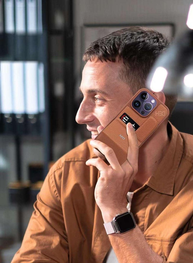 HDD 14 Pro Max Elegant and Luxury Protective Case with Kickstand function and having Card/Cash Holder Slots - Image 3