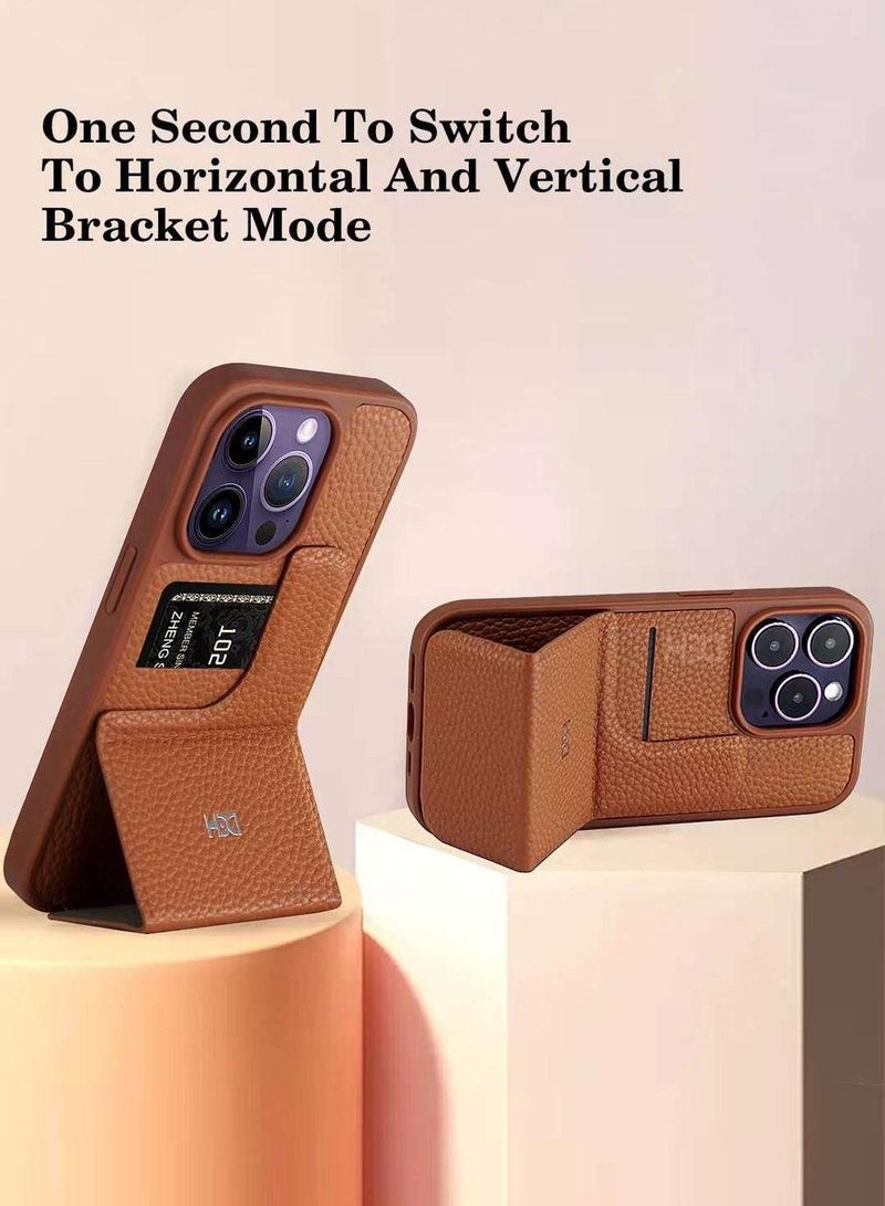 HDD 14 Pro Max Elegant and Luxury Protective Case with Kickstand function and having Card/Cash Holder Slots - Image 2