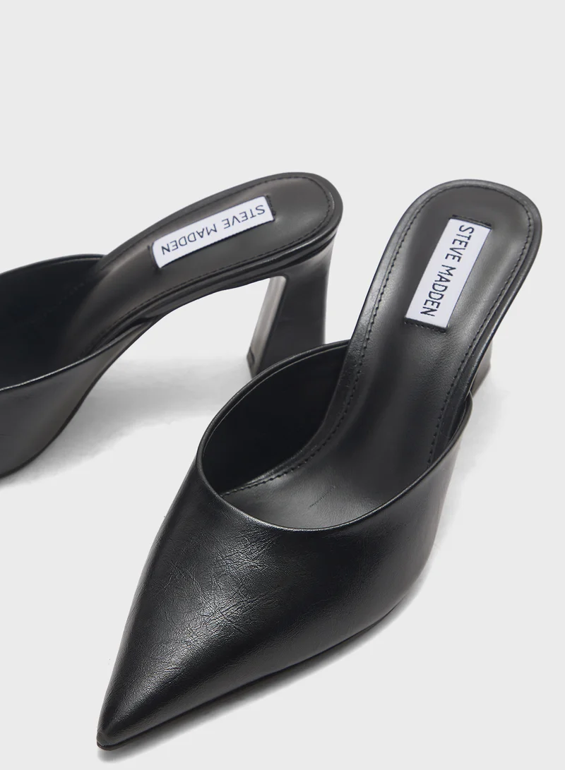 STEVE MADDEN Emmie Pointed Toe Mid Heel  Pumps