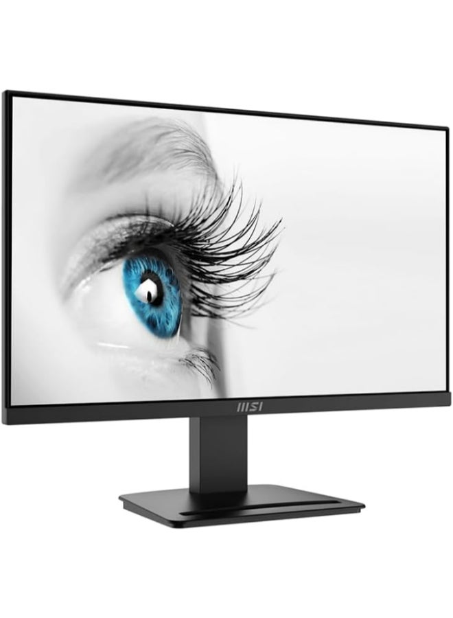 MSI Pro MP2412 Business & Productivity Monitor, 23.8" FHD VA Display, 100Hz Refresh Rate, 1ms (MPRT) Response Time, EyesErgo Technology, HDMI & DP Port, 4000 1 Contrast Ratio | 9S6-3BA9CH-049 Black  - Image 2