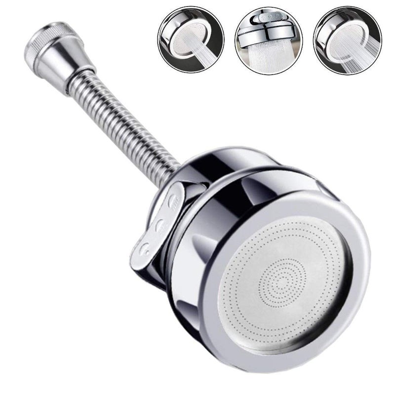 SIYANSHU Movable Faucet Sprayer Head with Hose 360 Degree Swivel Kitchen Sink Faucet Nozzle Replacement Anti Splash Tap Booster Shower and Water Saving Faucet for Kitchen Pack of1 - Image 1