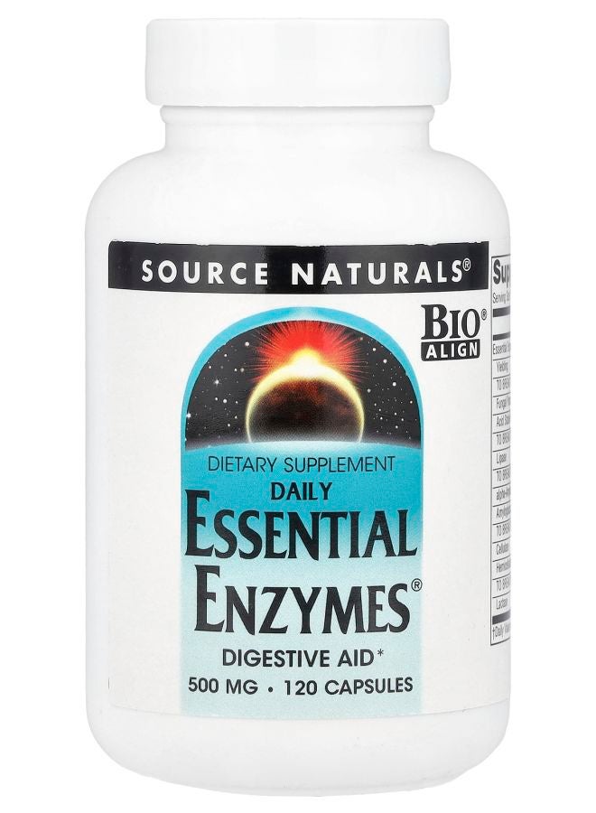 Daily Essential Enzymes® 500 mg 120 Capsules