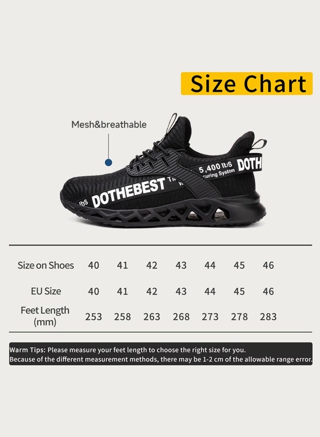 JIANKUN Steel Toe Shoes for Men Lightweight Safety Shoes Comfortable Puncture Proof Slip On Indestructible Work Shoes and Fashion Sneakers.  - Image 2