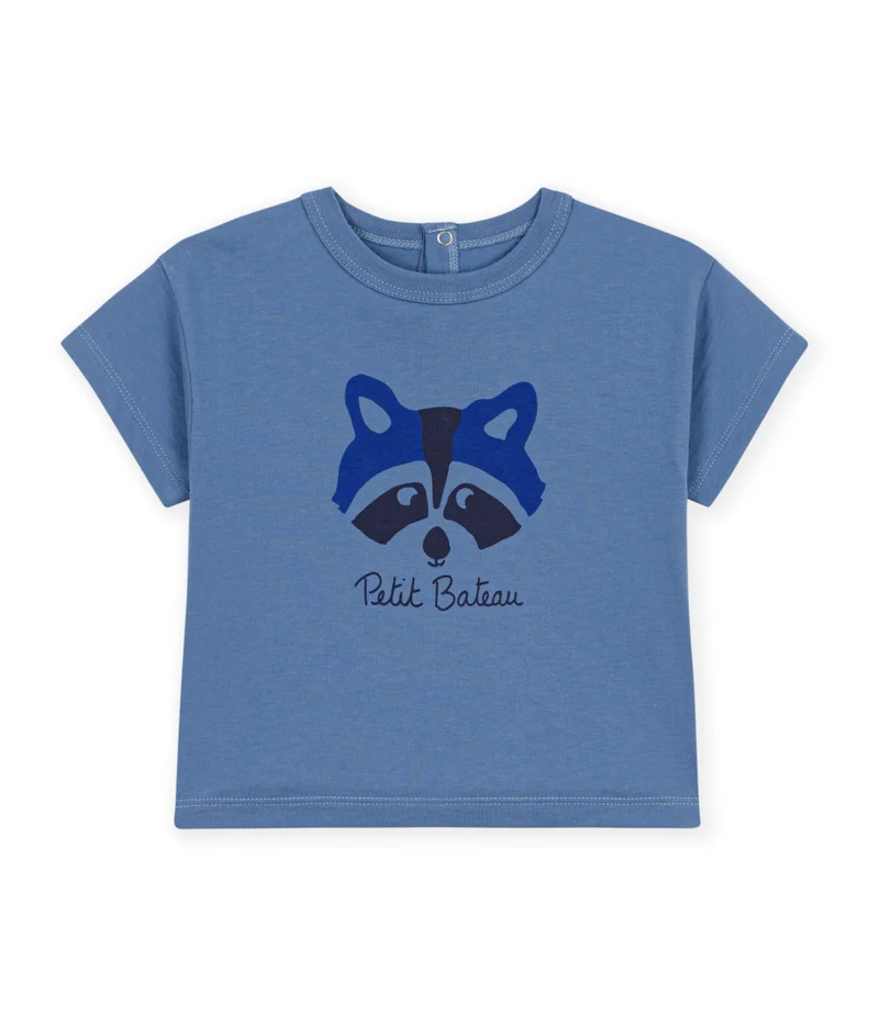 بيتي باتو Babies' Plain Short-Sleeved Patterned Cotton T-Shirt
