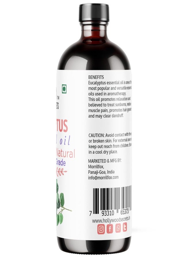 Hollywood Secrets Pure Eucalyptus Essential Oil Therapeutic Grade 100ml - Image 3