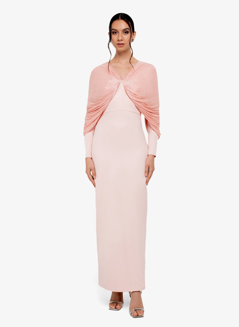 CHASE Cowl Sleeve Front Twist Maxi Dress - Image 1