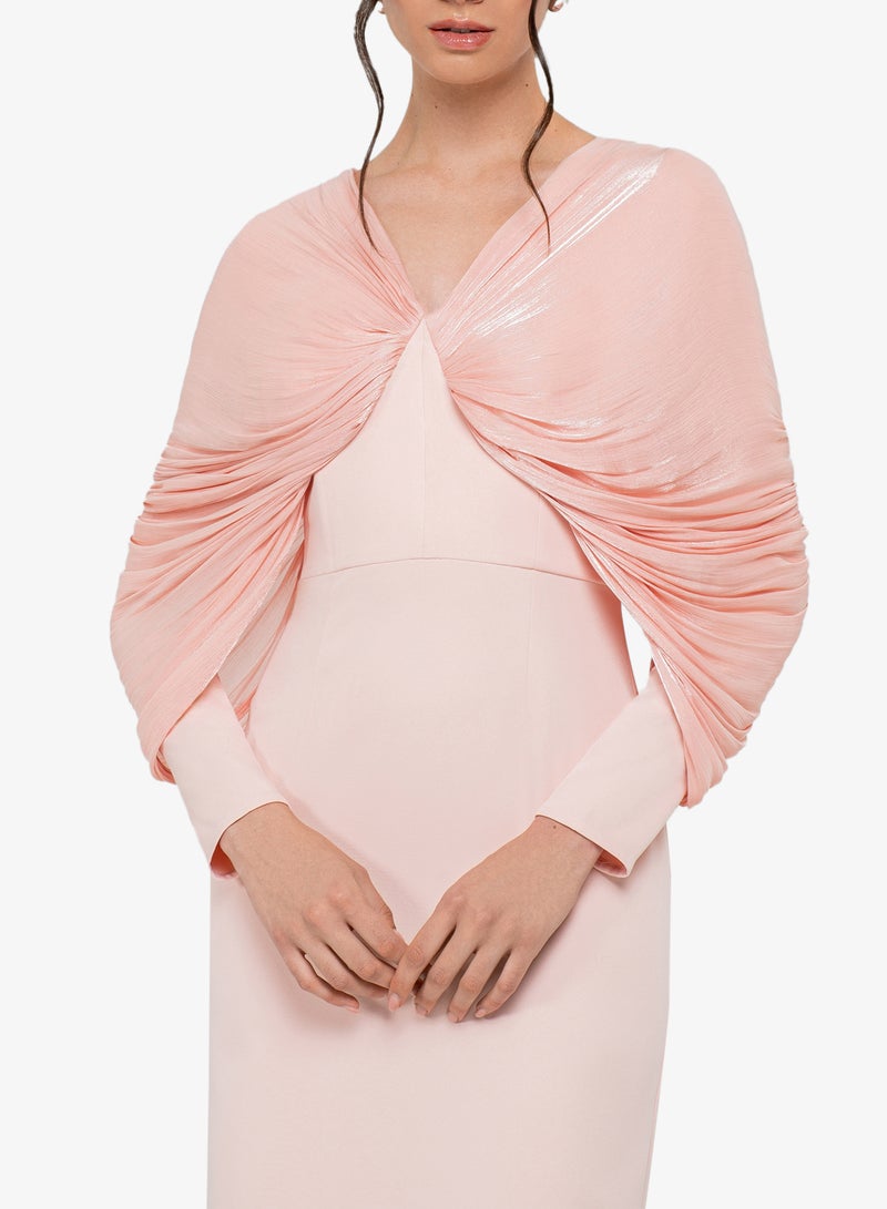 CHASE Cowl Sleeve Front Twist Maxi Dress - Image 4