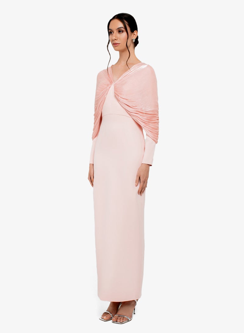 CHASE Cowl Sleeve Front Twist Maxi Dress - Image 2