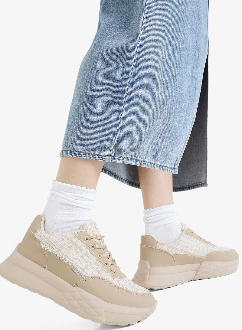 OZZO  Tweed Chunky Sneaker for Women | Best Price UAE