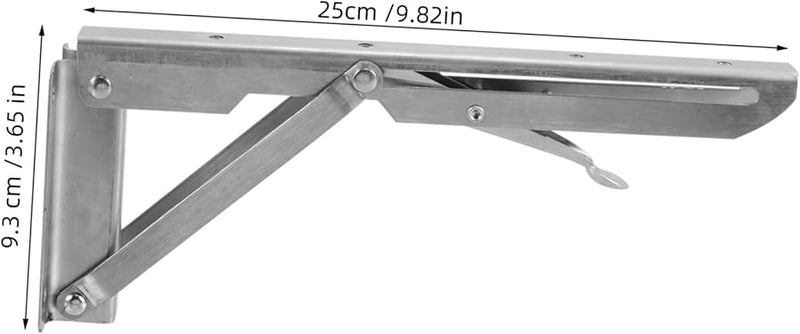 Heavy Duty Metal Shelf Brackets For Wall Industrial Household Storage Support Black - Image 3