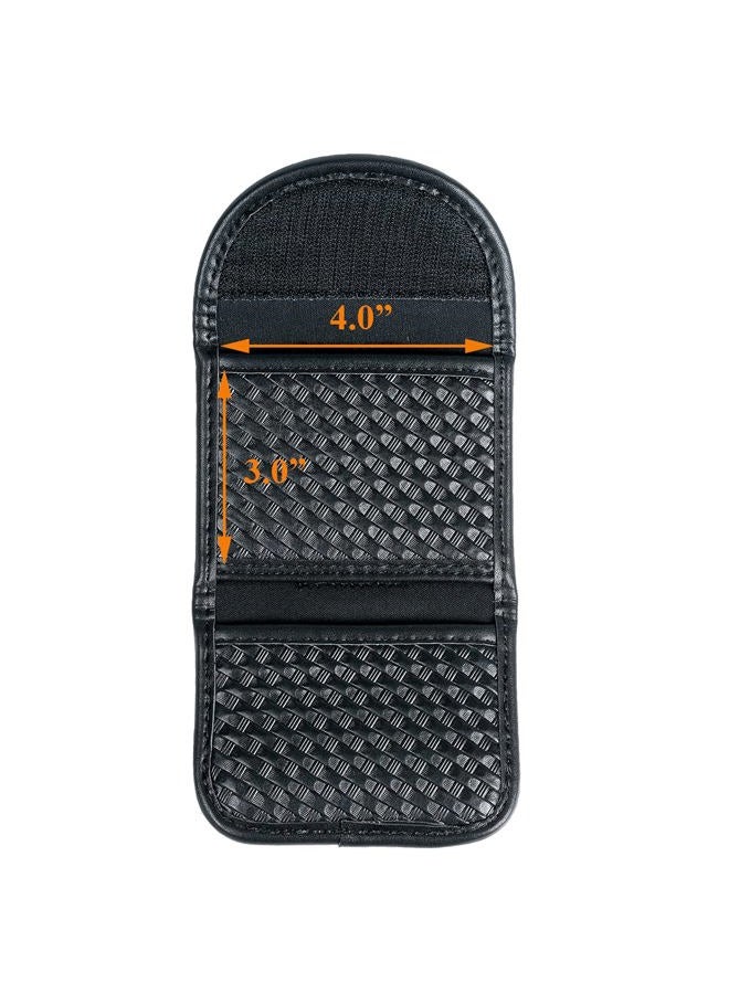 TAFTACFR Double Glove Pouch Police Firefighter EMS EMT Paramedic Medical Disposable Gloves Holder for 2 and 2.25" Duty Belt (Basketweave Artificial Leather) - Image 4