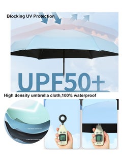 Ssovi Uv Mini Umbrella Sun Protection,Windproof Sun Umbrella Protection for Women and Kids,Travel Small Folding Umbrella for Rain，Portable Lightweight Travel Umbrella with Storage Box  - Image 3