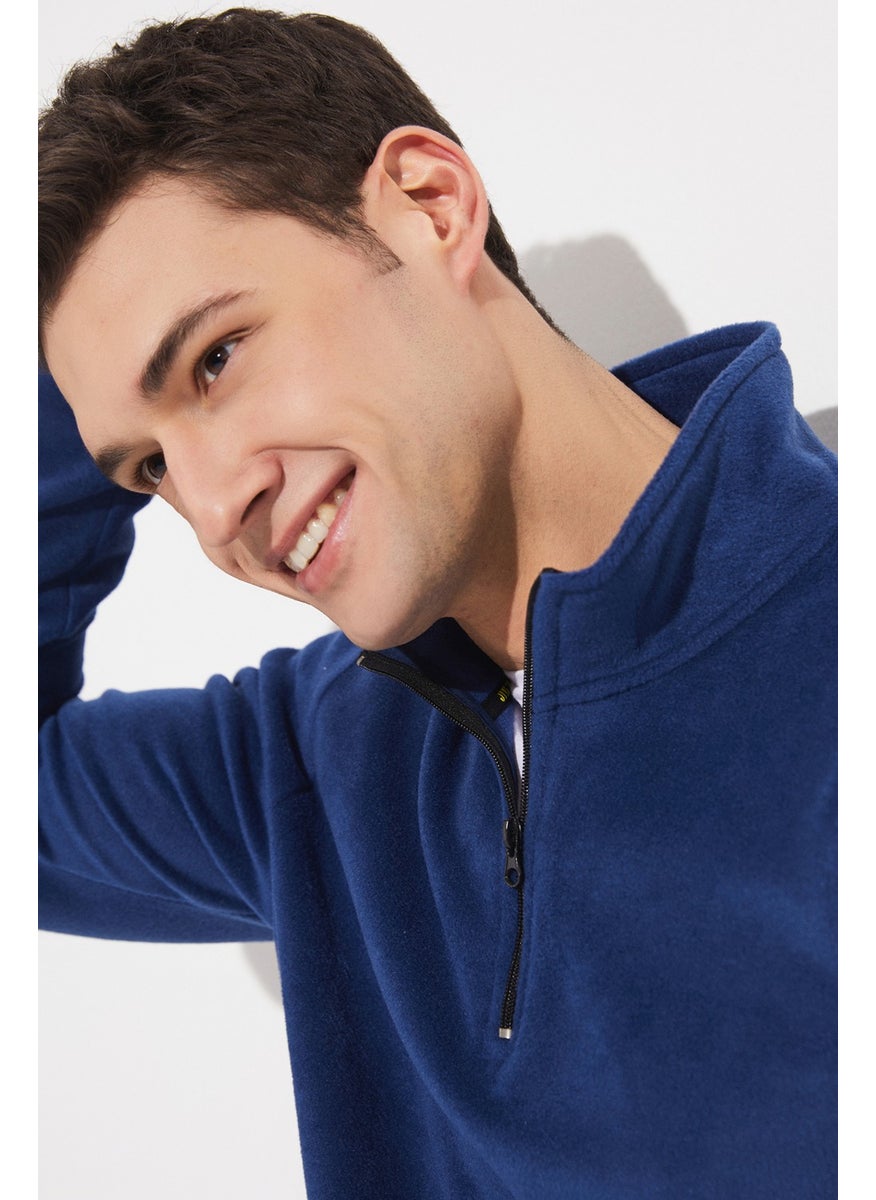 JOYSTAR Men's Regular Fit Half Zipper Fleece Sweatshirt  - Image 4