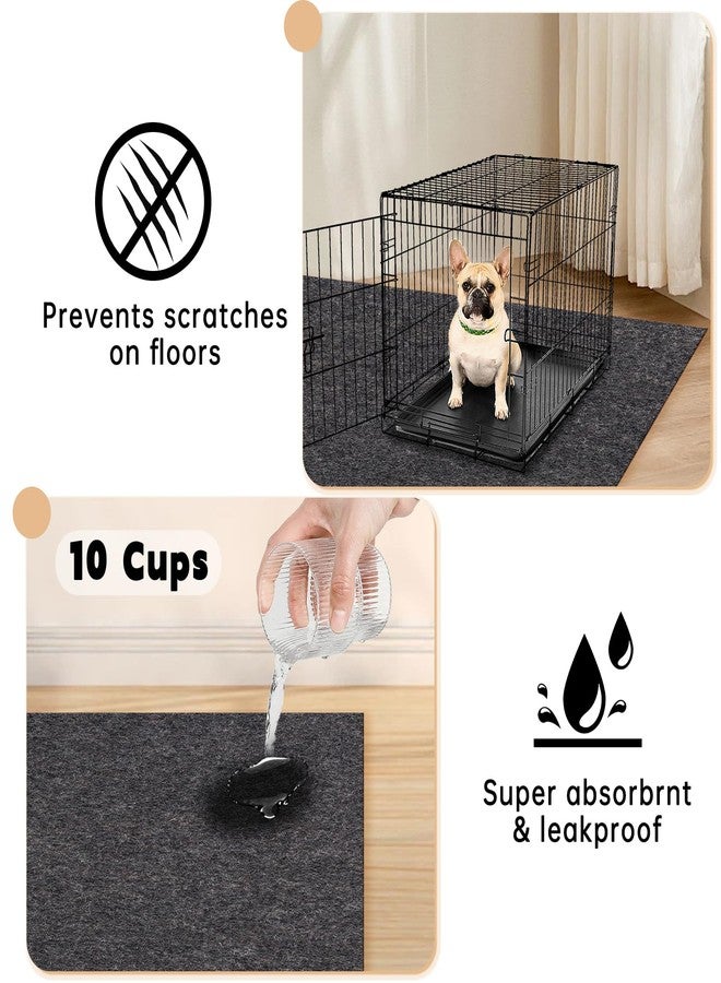 XGKHOM Extra Large Dog Crate Mat Liner, 48"x64" Washable Puppy Pee Pad for Kennel Training, Absorbs Urine, Waterproof, Non-Slip, Use Under Pet Cage to Protect Floors, Thin Cut to Fit Design - Image 3