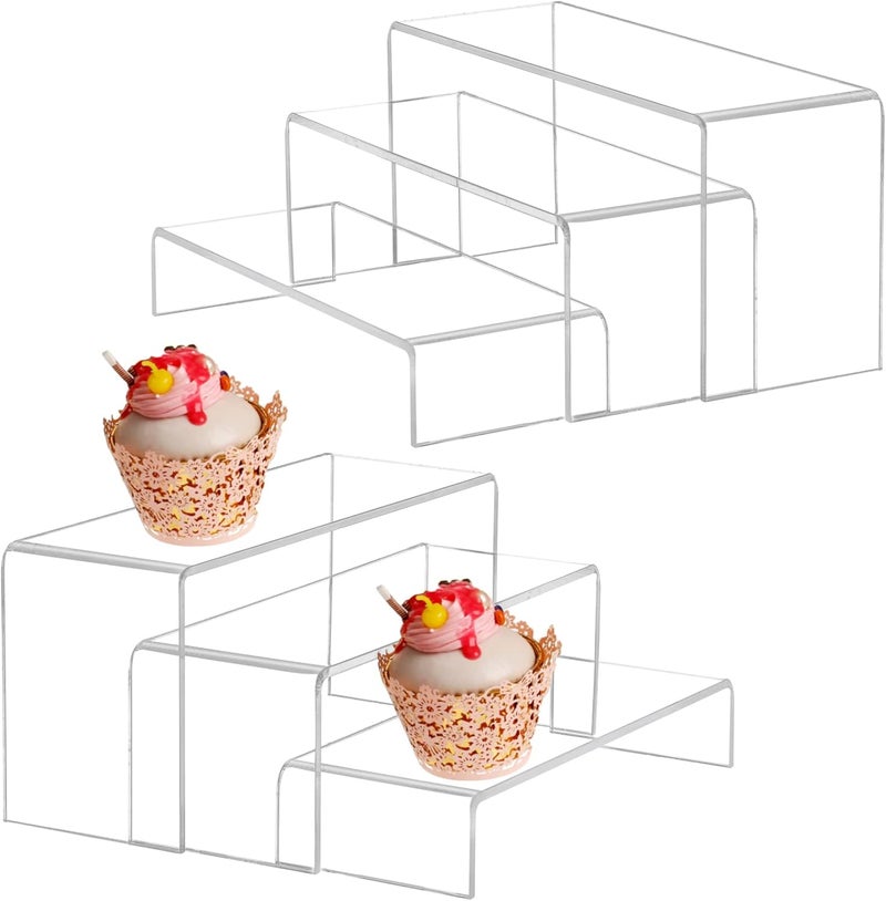 TPGP WEITELAI Clear Acrylic Buffet Risers for Catering and Display - Image 1