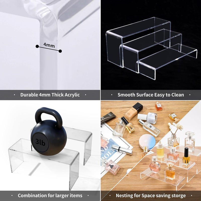 TPGP WEITELAI Clear Acrylic Buffet Risers for Catering and Display - Image 4