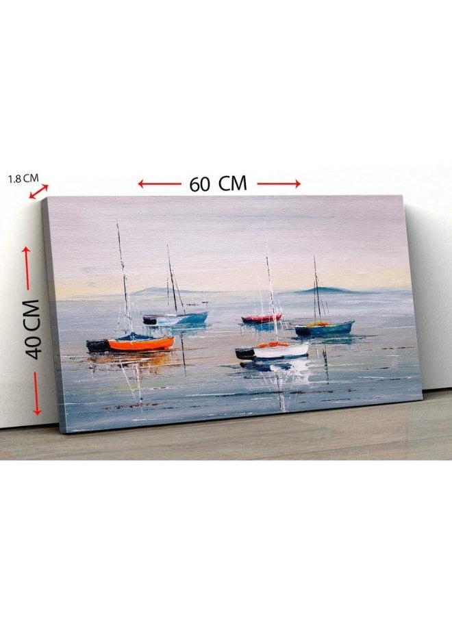 Home Gallery - Canvas Wall Art, Abstract Framed Portrait of Sailing Boat - Image 1