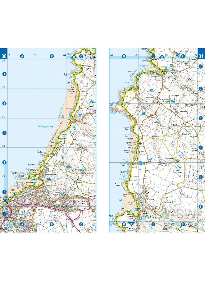 South West Coast Path National Trail Official Map North Cornwall: with Ordnance Survey mapping