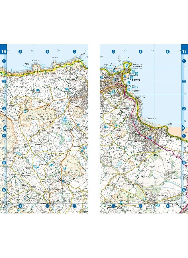 South West Coast Path National Trail Official Map North Cornwall: with Ordnance Survey mapping