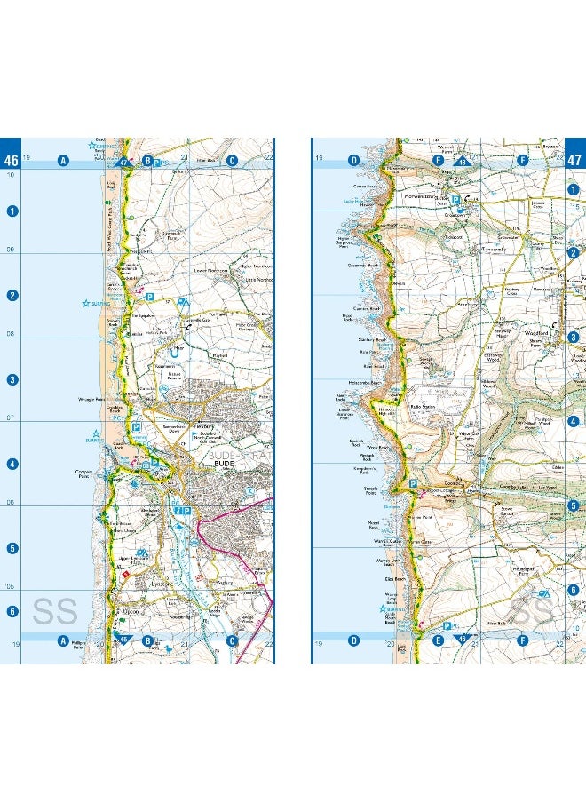 South West Coast Path National Trail Official Map North Cornwall: with Ordnance Survey mapping