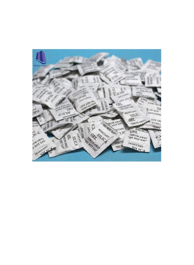 Generic 1g Pkt Non toxic Pure Silica Gel Desiccant Damp Dehumidifier Room Kitchen Clothes Food Storage Moisture Absorber Bags 10Pcs Pkt - Image 3