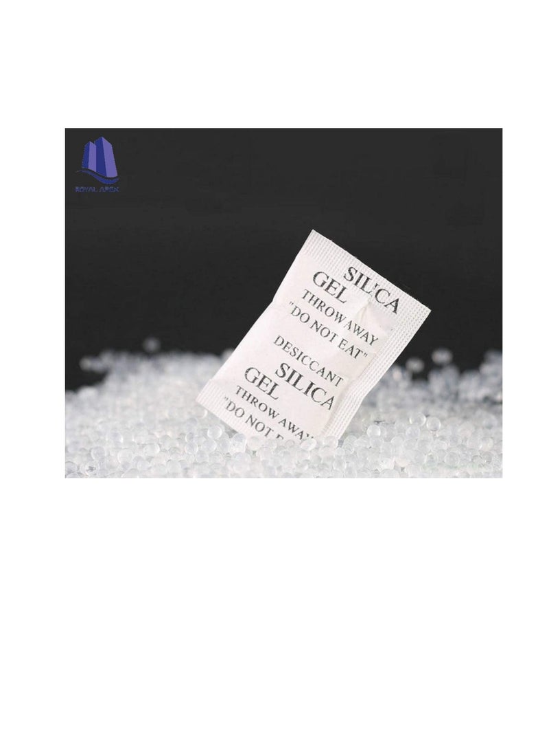 Generic 1g Pkt Non toxic Pure Silica Gel Desiccant Damp Dehumidifier Room Kitchen Clothes Food Storage Moisture Absorber Bags 10Pcs Pkt - Image 2