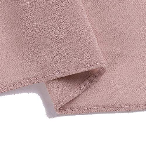 LMVERNA Solid Color Soft Chiffon Scarve Women Muslim Hijab Long Scarf Wrap Scarves(Brown) - Image 4