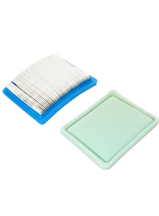 NIBEMINENT Lawn Mower Trimmer Brush Cutter Air Filter Set Blue/Green/White 133 x 114 22millimeter  - Image 2