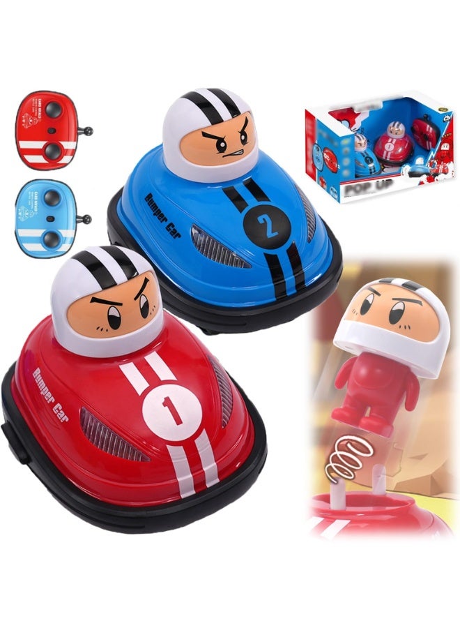 Remote Control Bumper Cars Ejecting for Kids,Mini Rc Toddlers Toy Bumper Cars,Set of 2 for Aldult,Crash Race Game with Friends,2 Players,Impact Pleasure Car with Music  - Image 1