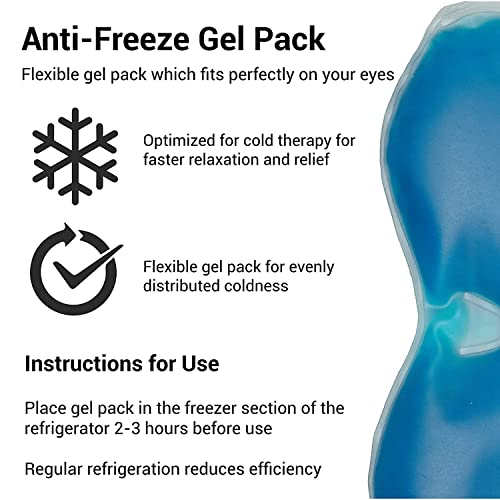 Zenkova Cold Gel Sleep Eye Mask for Kids & Men | Superhero Character Blindfold for Puffy Eye & Stress Relief. - Image 4