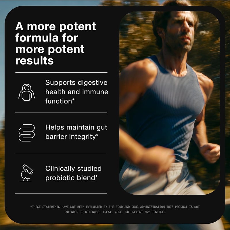 Toniiq تونياك بروبيوتيك للرجال مع 20 سلالة موثوقة 200 مليار CFU 200 ملغ FOS بروبيوتيك بروبيوتيك للرجال لصحة الأمعاء سلسلة باردة إطلاق مؤجل صيغة مختبرة في المختبر - Image 3