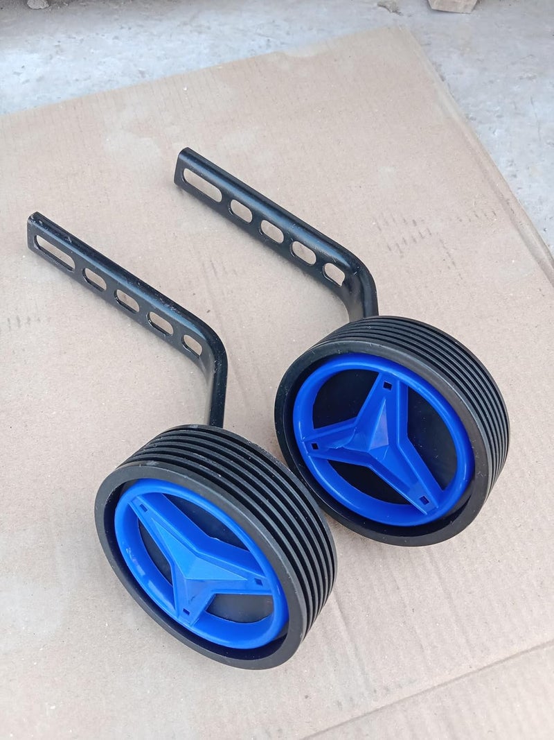 عجلات تدريب قابلة للتعديل مع دعم جانبي لمجموعة عجلات للدراجات الهوائية من 14 إلى 20 بوصة (متعددة الألوان)